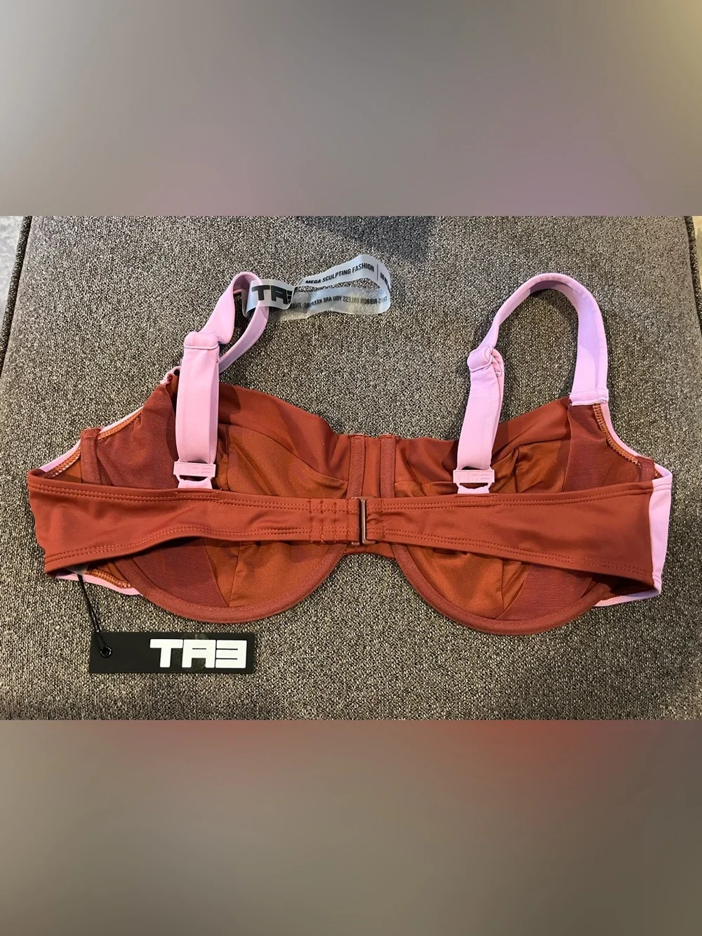 NWTs TA3 Lifty Bikini Top COPPER/AMETHYST - Size Large F/G